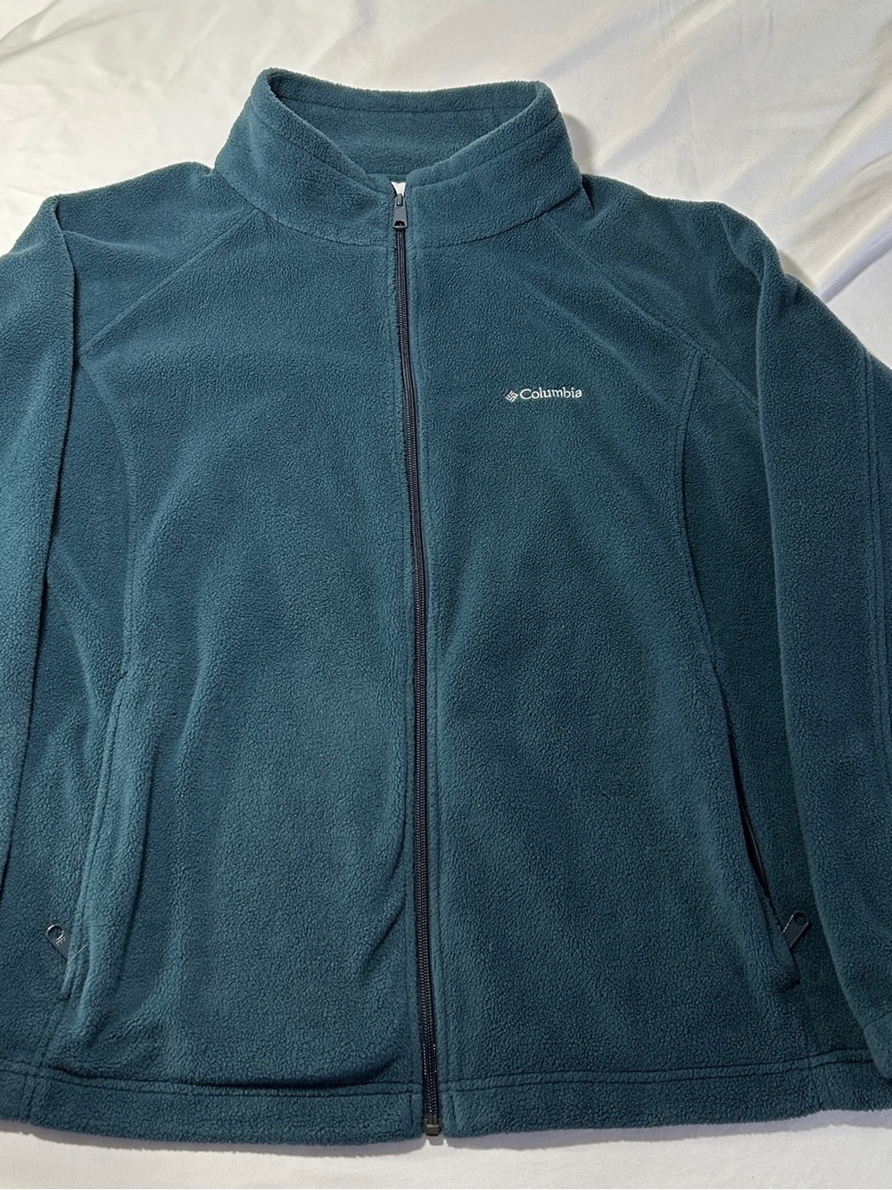 Columbia Women's Teal Full-Zip Teddy Fleece Jacket